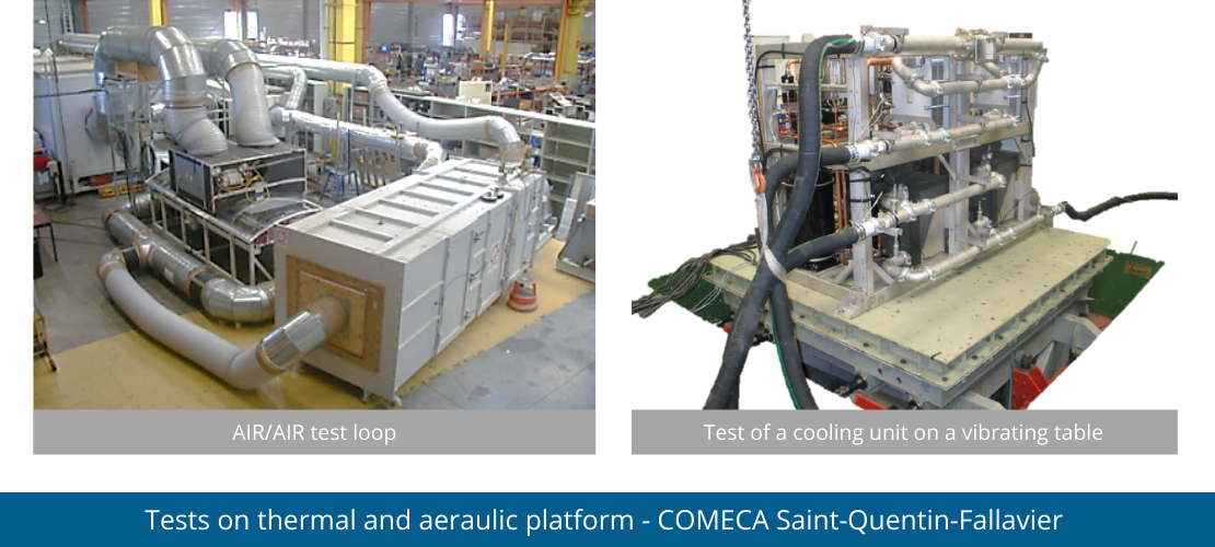 Bandeau Test thermal and aeraulic platform comeca