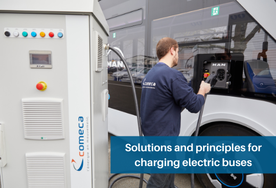 Solutions and principles for charging electric buses